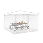 Relaxdays Set da 2 Zanzariere per Gazebo 3x3m, Dimensioni 2x6 m