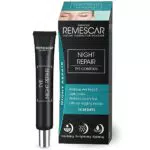 Remescar Crema Antirughe Contorno Occhi Notte 20ml - Riparazione Notturna Riduce le Borse sotto agli Occhi e le Occhiaie Effetto Anti-età - Crema da Notte per le Palpebre Cadenti