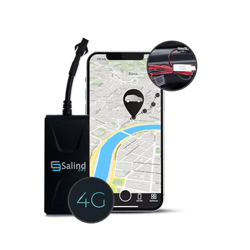 Salind GPS 01 4G GPS Tracker per Auto, Barche e Altri Veicoli con Allarmi Multipli