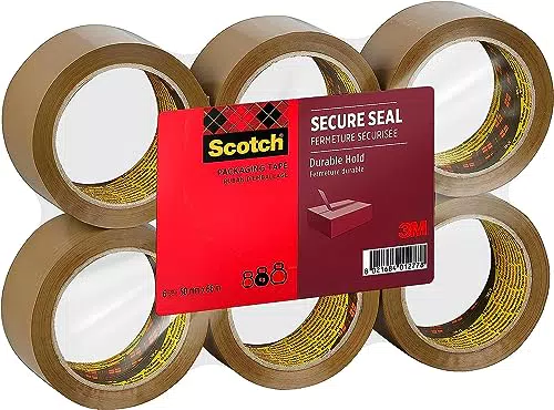 Scotch Nastro da Imballo per Sigillatura Sicura, Avana - 50 mm x 66 m