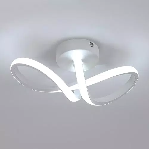 Seamoon Applique da Parete Interno, 20W Lampada a Muro Moderno Luce Bianca 6500K 2250LM