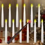 Set candele magiche LED senza fiamma, da appendere con telecomando
