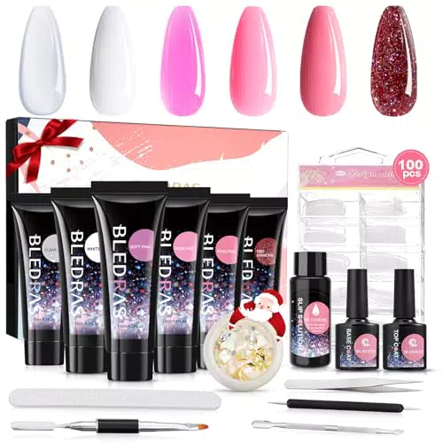 Set di allungamento Delle Unghie con 6 Colori e tip