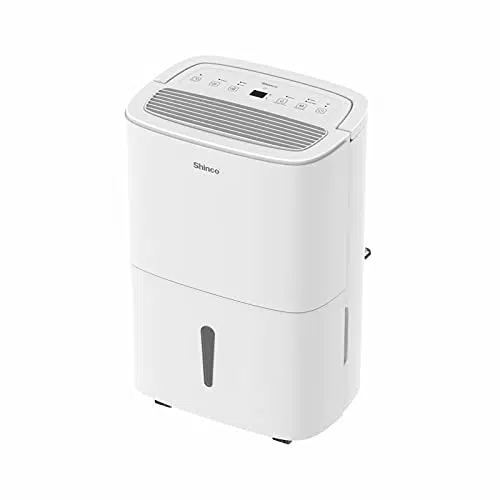 Shinco deumidificatore portatile con purificatore d'aria, bianco