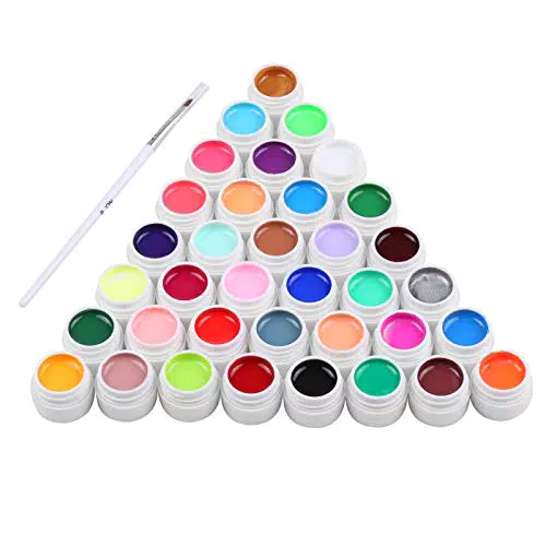 Smalti Semipermanenti Unghie, Gel colorati UV - 36 colori Kit smalto gel per unghie