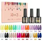 Smalto Semipermanente- NAILMASHA 23 Pcs 8ml Smalti Semipermanenti per Unghie in Gel LED con Base e Top Coat