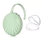 Smlpuame - Porta Ciuccio a Forma di Cuore, Porta Succhietto in Silicone
