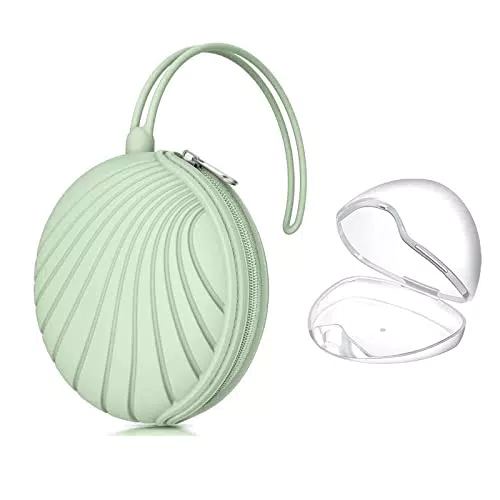 Smlpuame - Porta Ciuccio a Forma di Cuore, Porta Succhietto in Silicone