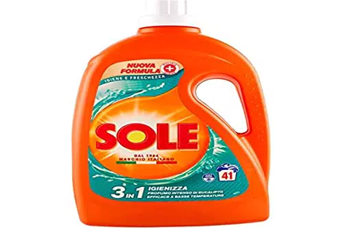 Sole Detersivo Lavatrice Liquido Igiene E Freschezza 1845ml 41 Lavagg