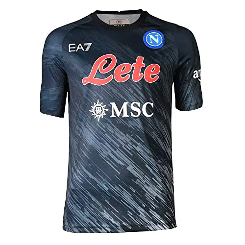 SSC Napoli Uomo T-Shirt, Blu Navy