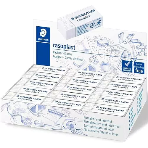 Staedtler 526 B30 - Gomma, 43 x 19 x 13 mm, confezione da 30 pezzi