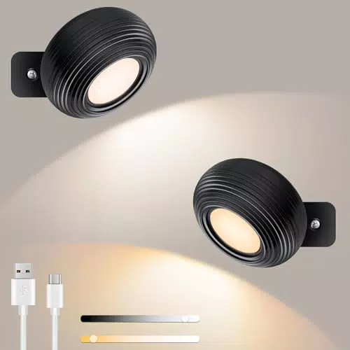 Sunlary Lampada da parete a LED in confezione da 2 pezzi