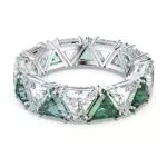 Swarovski Anello cocktail Ortyx, Cristalli taglio triangolo