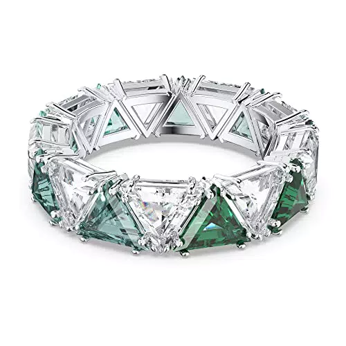 Swarovski Anello cocktail Ortyx, Cristalli taglio triangolo