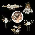 Taumie 22 Pezzi Fermagli per Capelli da Sposa, Accessori Acconciature Sposa con Strass Cristalli