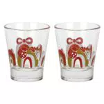 THUN - Set 2 Bicchierini da Caffè in Vetro Decorato