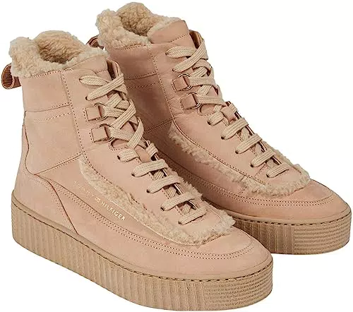 Tommy Hilfiger Essential Lace Up Warmbootie, Stivale Basso Donna