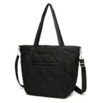Travistar borsa a mano in nylon trapuntato, nero