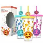 TSLBW 3 Pcs Bicchieri di plastica ​rigida ​riutilizzabili ​per feste Halloween Bicchieri in Plastica Bicchieri Colorati Acqua Bicchieri Che cambiano Colore Bicchieri riutilizzabili Colorati