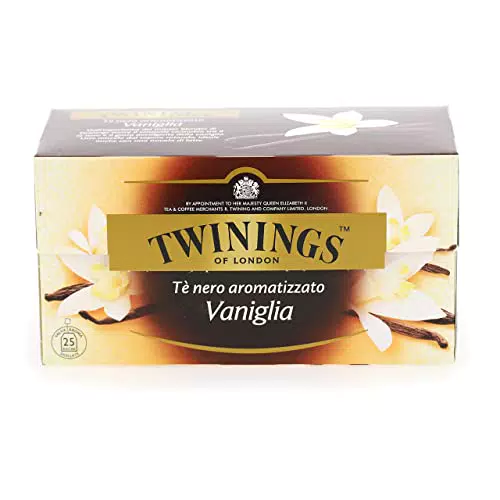 Twinings, Tè Nero Aromatizzato alla Vaniglia, Sapore Delicato e Avvolgente
