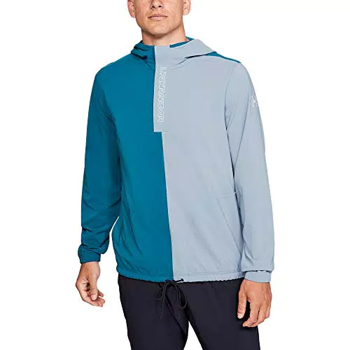 Under Armour Baseline Woven Jacket Felpa, Uomo, Verde