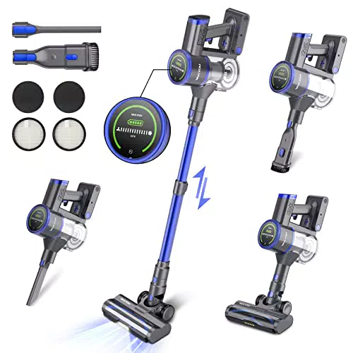 VAKYOU Aspirapolvere Senza Fili, 450W & 33KPA scopa elettrica senza fili potente conTouch screen intelligente