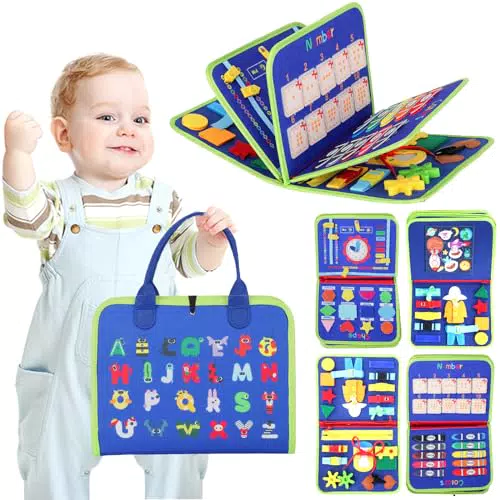 Victop Busy Board per Bambini, Giochi Montessori 1 2 3 4