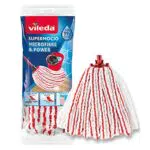 Vileda SuperMocio Microfibre &Power ricambio, confezione da 1| adatto per il Sistema lavapavimenti Vileda SuperMocio