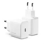 VOLTME Caricatore USB C 2-PACK 20W PD3.0 & PPS Caricatore Veloce Bianca