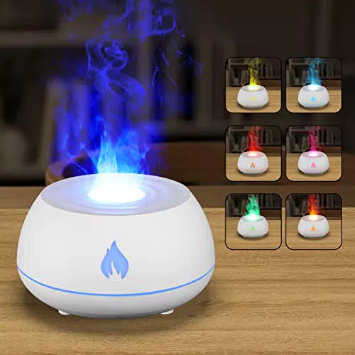 Wodasi Diffusore di oli Essenziali, Diffusore di Aromi con Effetto Fiamma