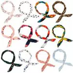 Wodasi Fascia per Capelli con Filo di Ferro, Fiocco di fiori annodato a fascia Boho Fascia per capelli floreale
