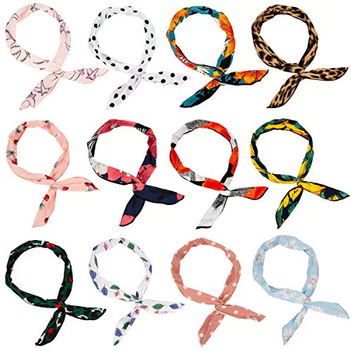 Wodasi Fascia per Capelli con Filo di Ferro, Fiocco di fiori annodato a fascia Boho Fascia per capelli floreale