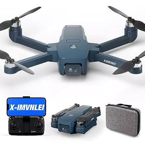 X5 GPS Drone con telecamera 4K, FPV RC Quadcopter Pieghevole Telecomando Ritorno Automatico