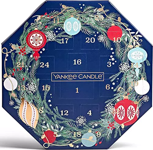 Yankee Candle Calendario Dell'Avvento A Ghirlanda, Set Regalo Candele Profumate