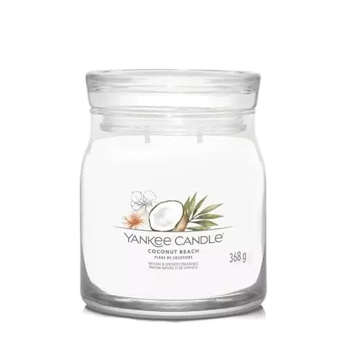 YANKEE CANDLE CANDELA GIARA MEDIA SIGNATURE COCONUT BEACH
