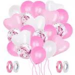 ZWOOS Palloncini Rosa, 70Pcs Palloncini Compleanno Decorazioni Compleanno