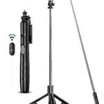 bastone selfie e treppiede per telefono, 180cm