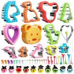 53 Pezzi Formine per Sandwich Set Tagliabiscotti, Stampini Biscotti con Comfort Grip