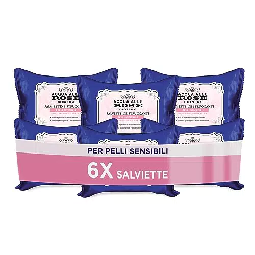Acqua alle Rose, Salviettine Struccanti per Pelli Normali