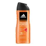 Adidas, Team Force Gel Doccia Bagnoschiuma 3 in 1 per Corpo