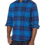 Amazon Essentials Camicia in Flanella a Maniche Lunghe Uomo