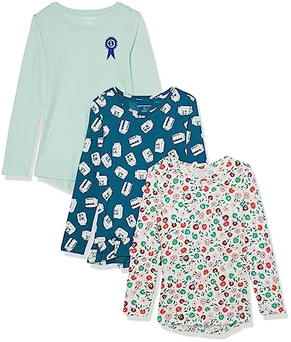 Amazon Essentials Camicie a tunica da bambina a maniche lunghe