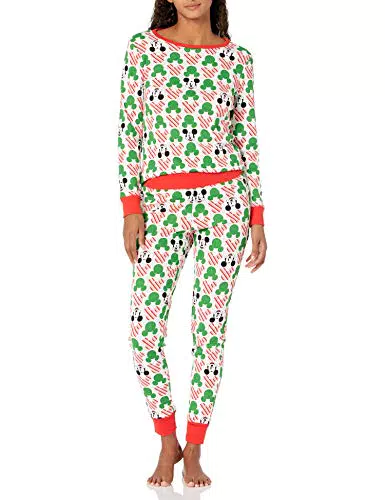 Amazon Essentials Disney Set di Pigiama da Notte Attillati in Cotone Donna