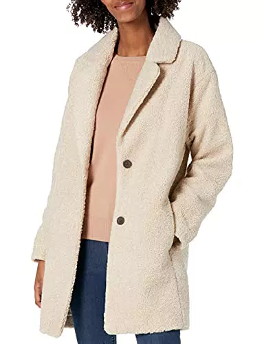 Amazon Essentials Giacca con Rever Oversize in Pile Pelosa Donna