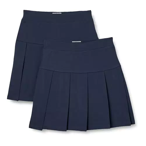 Amazon Essentials Gonna Pantalone da Uniforme Plissettata con Risvolto Bambine e Ragazze
