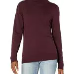 Amazon Essentials maglione a collo alto e maniche lunghe da donna,nero
