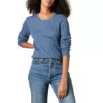 Amazon Essentials Maglione A Girocollo A Coste Leggero A Manica Lunga Donna