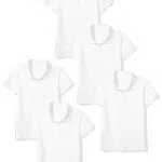 Amazon Essentials Polo in Interlock a Maniche Corte Stile Uniforme Bambine e Ragazze