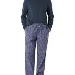 Amazon Essentials Set Pigiama in Flanella Uomo, Blu Marino Scoiattolo