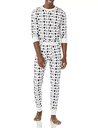 Amazon Essentials Set Pigiama in Maglia Uomo, Penguin Parade
